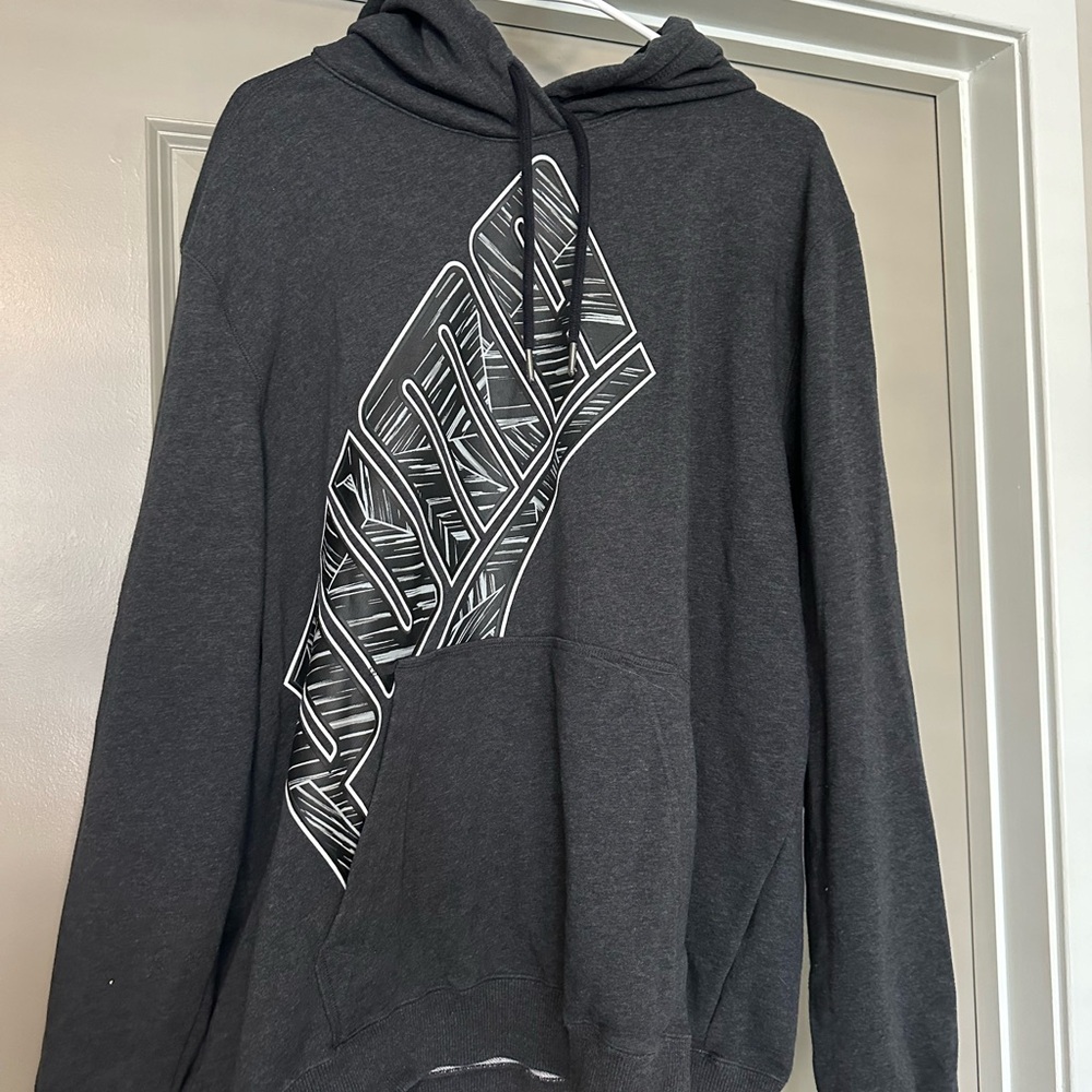 PUMA Men's Gray Graphic Hoodie